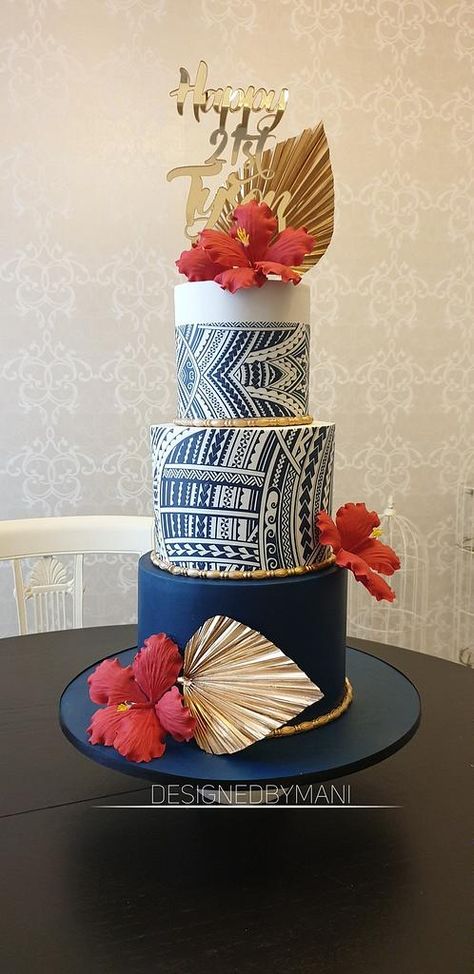 #samoancake #designedbymani #designercake #couturecakes #21stbirthdaycake #cake #cakedecorating #cakeart #cakedecor #cakesdecor Tea Pot Cake, Navy Cake, African Wedding Cakes, African Cake, Almond Icing, Fruit Cake Design, Pot Cake, Wedding Fits, Teapot Cake