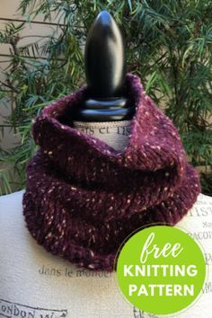 Easy Ario Cowl Free Knitting Pattern Knitted Neck Warmer Free Pattern Cowl Scarf, Knitted Cowls In The Round, Knit Neck Warmer Pattern Free, Knitted Neck Warmer Free Pattern, Knitted Cowl Pattern, Easy Cowl Knitting Pattern, Knit Cowl Pattern, Knit Neck Warmer, Knitted Cowls