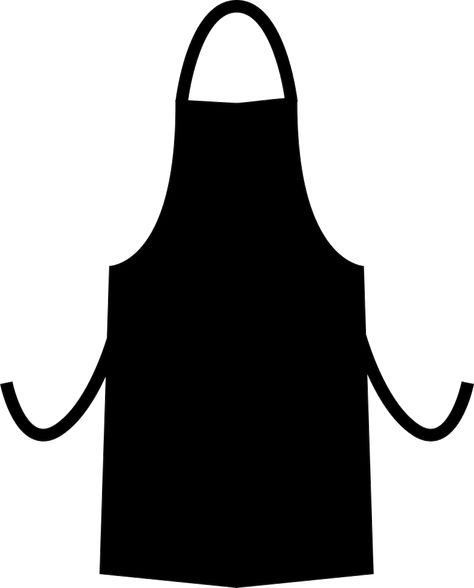 Black Apron, Silhouette Png, Logo Ideas, Free Png, Transparent Png, Png Image, Png Images, Apron, Chef