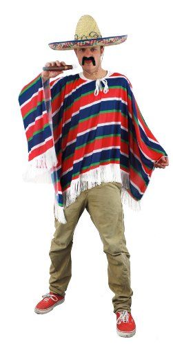 MEXICAN PONCHO FANCY DRESS (NO SOMBRERO) MENS LADIES: Amazon.co.uk: Toys & Games Mexican Attire, Mexican Fancy Dress, Mexican Aesthetic, Mexican Sombrero, Mexican Outfit, Kids Boxing, Free Amazon Products, Fancy Dress, Hen