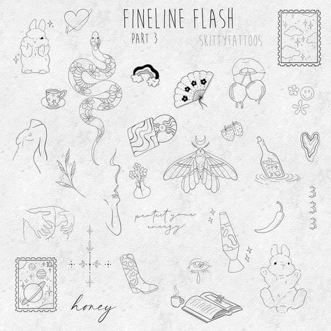 Women Sticker Sleeve Tattoo, Cool Fineline Tattoo, Patchwork Flash Sheet, Fineline Sticker Sleeve, Fineline Flash Tattoo, Fineline Rib Tattoo, Fineline Sternum Tattoo, Tattoo Layout Women, Aesthetic Fine Line Tattoos