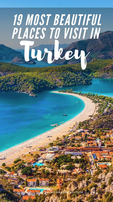 Planning a trip to Turkey? Here are the most beautiful destinations to visit on your vacation in this travel blog guide: how to get around, where to go, what to do, and so much more. #turkey #turkeytravel #traveltips #travelblog #turkey #vacation #ephesus, traveling to turkey #guide #Istanbul #cappadocia #beautiful, perfect for honeymoon, travel post, #adventure, place to travel, #culture #Exploring Turkey travel destinations #izmir #turkish turkey bucket list, #fethiye #istanbul #turkeyvacation Best Places To Visit In Turkey, Where To Go In Turkey, Honeymoon In Turkey, Turkey Honeymoon, Places To Visit In Turkey, Turkey Places, Turkey Vacation, Fethiye Turkey, Turkey Travel Guide