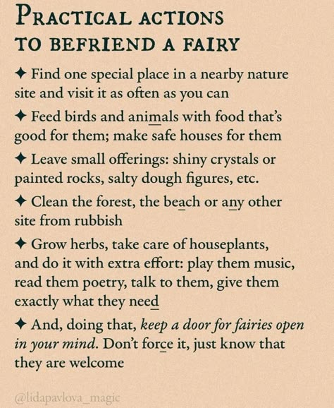 Facts About Fairies, Fae Offering Ideas, Tips For Working With The Fae, How To Be A Fairy, Beautiful Fairy Art, Fairycore Quotes, High Fae Aesthetic, Cottage Core Paintings, Faerie Witchcraft