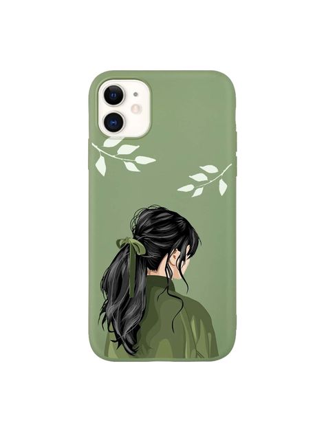 Mobile Case Diy, Painted Phone Case, Back Cover Design, Diy Phone Case Design, Phone Case Diy Paint, Abstract Phone Case, Green Phone Case, Phone Cover Design, Kawaii Phone Case