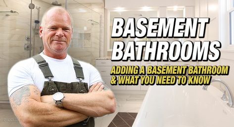 Adding a Basement Bathroom & What You Need To Know - Make It Right® Diy Basement Bathroom, Basement Upgrades, Basement Well, Basement Plumbing, Basement Bathroom Plumbing, Basement Toilet, Framing A Basement, Basement Bathrooms, Small Basement Bathroom