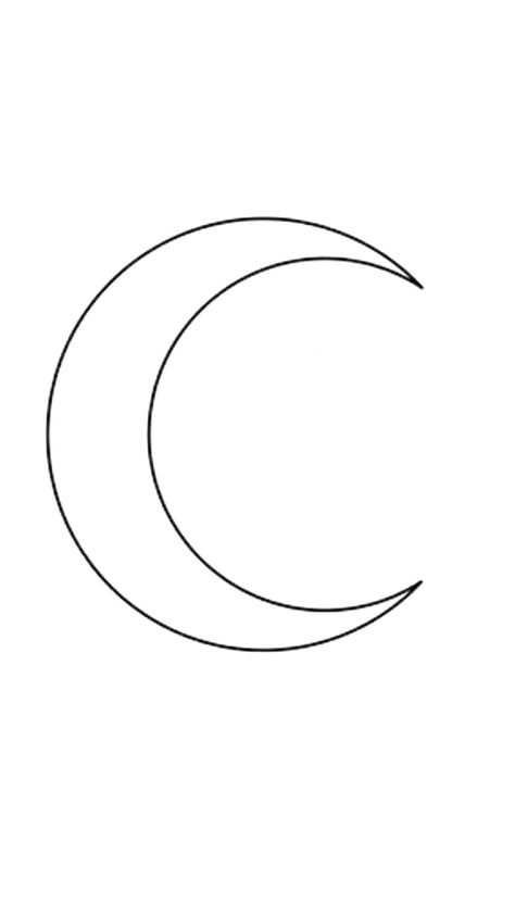 Crescent Moon Tattoo Stencil, Cresent Moon Tatoos Woman, Moon Tattoo Outline, Crescent Moon Tattoo Design, Simple Moon Tattoo, Mandala Moon, Full Moon Tattoo, Crescent Moon Tattoo, Book Tattoo