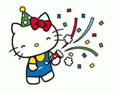 Hello Kitty Celebrate GIF - Hello Kitty Celebrate Happy Birthday - Discover & Share GIFs Hello Kitty Animated, Sanrio Gif, Hello Kitty Happy Birthday, Hello Kitty Happy, 헬로키티 배경화면, Hello Kitty Vans, Hello Gif, Hello Kitty Imagenes, Hello Kitty Videos