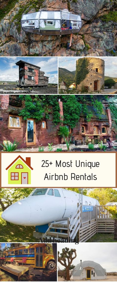 From luxury condos and holiday cottages to tiny houses and treehouses, one can find different and unique kinds of properties on Airbnb. Let’s have a look at some of the most unique Airbnb rentals that you will surely love to stay in. #airbnbrentals #bestarirbnbrentals #uniquerentalhomes Cool Airbnb Ideas, Fun Airbnb, Unique Airbnbs, Airbnb Cabin, Unique Airbnb, Unique Stays, Forest Cabin, Wooden Cottage, Airbnb Rentals