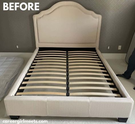 Paint Upholstered Headboard, Painting Upholstered Headboard, Painting A Fabric Headboard, Paint Fabric Headboard Diy, Painted Fabric Headboard, Painting Fabric Headboard, Reupholster Bed Headboard, Paint Fabric Headboard, Reapolstering Headboard