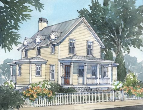 Bay House Plans, Bay Cottage, Nantucket Cottage, Storybook Homes, Small Cottage Homes, Cottage Floor Plans, Custom Home Plans, Shelter Island, Architectural Design House Plans