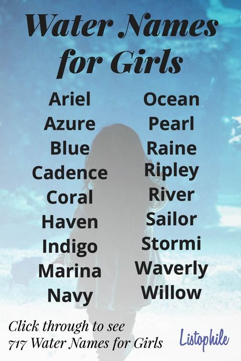 717 Water Names for Girls, including ocean, sea, river, lake and nautical names, mythical water names and baby girl names meaning water. Click through to see more Water Girl Names. Names Related To Water, Names Meaning Water, Names Ocean, Nature Girl Names, Nautical Names, Ocean Names, Water Names, Names Meaning, Water Girl