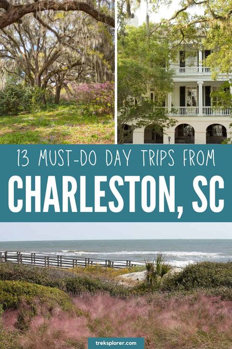 Discover the ultimate day trips from Charleston, SC, by exploring the natural wonders of Huntington Beach State Park, the historic streets of Beaufort, and the sunny shores of Folly Beach. Experience the best of South Carolina's outdoor adventures, history, and beach life. Foley Beach South Carolina, Day Trips From Charleston Sc, Savannah Georgia Travel, Folly Beach South Carolina, Anniversary Trip Ideas, Charleston Travel Guide, Folly Beach Sc, Charleston Vacation, South Carolina Vacation