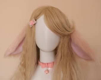 Rabbit Things, Cosplay Headband, Bunny Ears And Tail, Faux Fur Ears, Dog Ears Headband, Floppy Bunny, Faces Band, Fur Costume, Pet Play