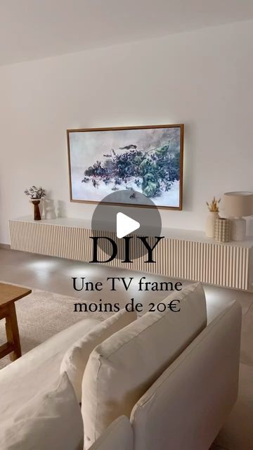 Deco Coin Tv, Where To Mount Tv On Wall, Tv Frame Samsung, Living Room Ikea Ideas, Diy Cadre Deco, Tv The Frame, Diy Tv Wall, Diy Tv Unit, The Frame