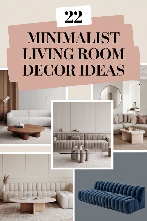 Collection of minimalist living room decor ideas with modern sofas and neutral tones. Victorian Living Room Decor, Zen Minimalism, Minimalist Decor Ideas, Minimalist Living Room Ideas, Minimalist Living Room Decor, Neutral Color Palettes, Victorian Living Room, Minimalist Coffee Table, Living Room Minimalist