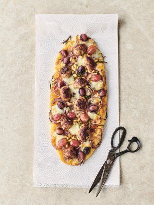 Check out more of our recipes! Jamie Oliver Pizza, Fruit Nutrition, Veggie Sausage, Sausage Pizza, Jamie Oliver Recipes, Pizza Pizza, Batch Cooking, A Pizza, Jamie Oliver