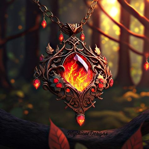 Magic Pendant Fantasy Art, Amulet Necklace Pendants, Phoenix Clothes Design, Fantasy Jewelry Concept Art, Magic Amulet Fantasy Art, Amulet Fantasy Art, Magic Necklace Fantasy Art, Magic Objects Fantasy Art, Fantasy Necklace Art