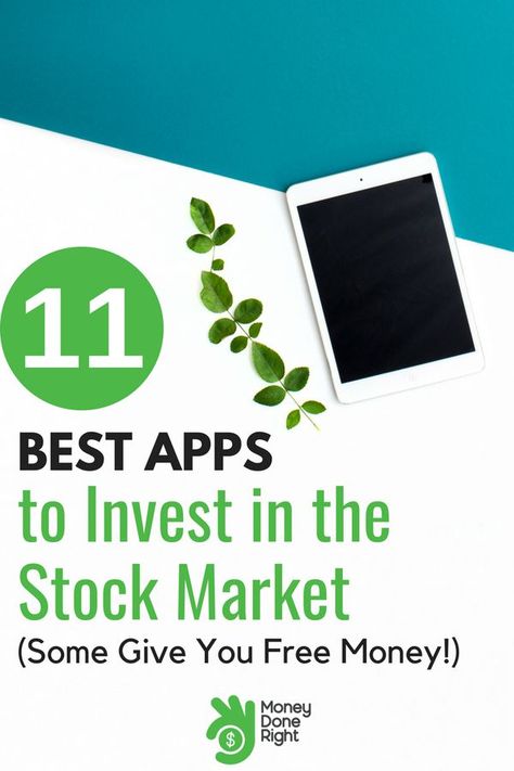 11 Best Apps to Invest in the Stock Market (Some Give You FREE Money)!  Investment apps make investing super easy these days. Check out our top picks to learn which ones are the best for your stock market investments! | #InvestmentApps #Investing Roth Ira Investing, Money Investment, Investing Apps, Money Apps, Investment Tips, Stock Market Investing, Money Advice, Best Investment, Investment Companies