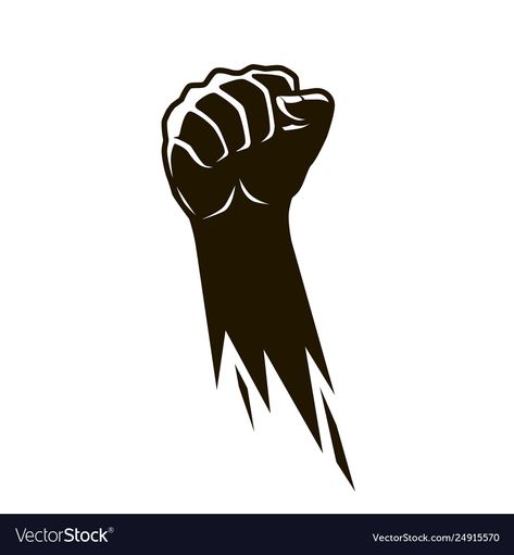 Clenched Fist, Power Logo, Transparent Png, Png Images, Illustrator