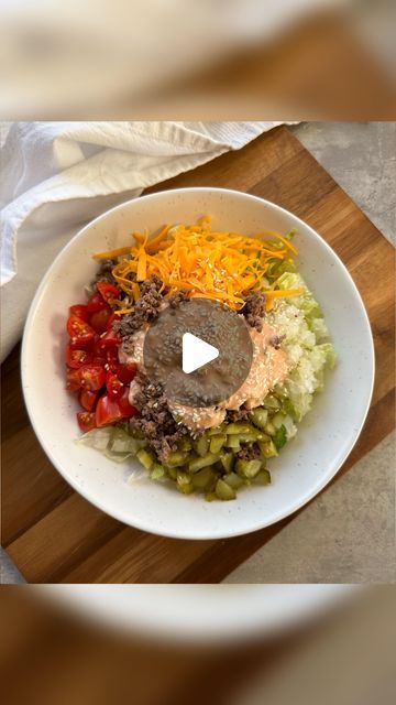 Big Mac Salad Bowl, Big Mac Cucumber Salad, Low Carb Big Mac Salad, Macro Friendly Big Mac Salad, Big Mac Salad Recipe, Optavia Big Mac Salad, Samantha Montgomery, Salad Sides, Sweet Pickle Relish