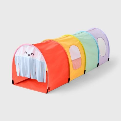 Play Tunnel - Gigglescape™ Diy Play Tunnel, Kids Tunnel, Baby Play Areas, Classroom Wishlist, Play Tunnel, Toddler Playroom, Baby Mine, Sensory Room, Kids Sensory