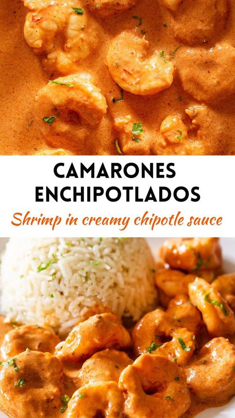 Recipes With Chipotle Sauce, Creamy Chipotle Shrimp, Chipotle Shrimp Recipes, Chipotle Recipe, Chipotle Recipes, Chipotle Shrimp, Adobo Recipe, Shrimp Dinner, Shrimp Recipes For Dinner