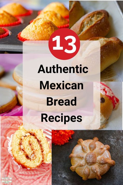 Mexican Bread Recipes, Mexican Flatbread, Mexican Bread Pudding, Recipes To Bake, Mexican Bakery, Mexican Sweets, Mexican Pastries, Homemade Baked Bread, Mexican Sweet Breads