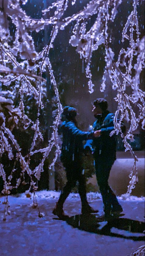 Couples In The Snow Aesthetic, Couples Dancing In The Snow, Snow Date Aesthetic, Winter Dance Aesthetic, Dancing In The Snow Aesthetic, Dancing In The Snow Couple, Couple In Snow Aesthetic, Couple Snow Aesthetic, Winter Romance Aesthetic