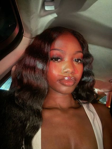 Dark Skin Girls Pretty, Pretty Brown Skin Women, Pretty Dark Skin, Dark Skin Beauty, Face Card, Dark Skin Women, Pretty Selfies, Cute Makeup, Brown Skin