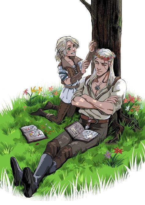 Geralt And Ciri, The Witcher Game, The Witcher Geralt, Arte Nerd, The Witcher Books, Witcher Art, Yennefer Of Vengerberg, The Witcher 3, House Of Dragons