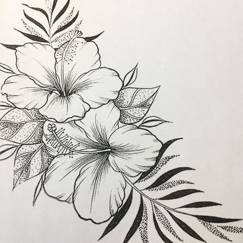 Tattoo number 3 #tattoo #flowertattoos #tattooideas Hibiscus Tattoos For Women, Island Flower Tattoo, Tropical Flower Tattoo Sleeve, Hawaiian Flower Tattoos Sleeve, Puerto Rican Flower Tattoo, Tropical Flowers Tattoo, Tropical Flowers Drawing, Hibiscus Flower Tattoo Design, Tropical Flower Tattoo