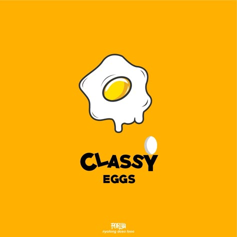 Egg Logo Design Ideas, Egg Illustration Design, Egg Logo Design, Egg Logo, Graphic Deisgn, Telur Dadar, Happy Dussehra Wishes, Egg Packaging, Free Logo Design