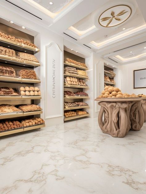 Bakery Design Ideas, Cake Shop Interior, Beautiful Bakery, Bakery Shop Interior, Modern Bakery, Dream Bakery, Modern Restaurant Design, Bakery Store, Bakery Interior