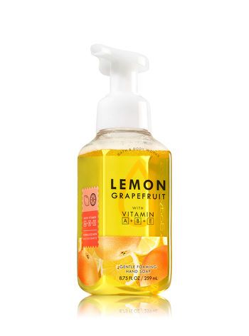 Lemon Grapefruit Gentle Foaming Hand Soap - Bath And Body Works Lemon Bath, Lemon Set, Bath & Body Works, Kitchen Soap, Foam Soap, Foaming Hand Soap, Bath And Bodyworks, Hand Care, Skin Care Tools