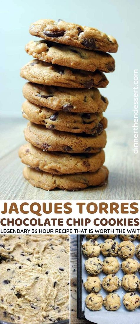 Jacques Torres Chocolate Chip Cookie Recipe, Torres Chocolate Chip Cookies, Jacque Torres Cookies, Jaques Torres Chocolate Chip Cookies, Salty Sweet Cookies, Jacque Torres Chocolate Chip Cookies, Jacque Torres, Jacques Torres Chocolate Chip Cookies, Famous Chocolate Chip Cookies