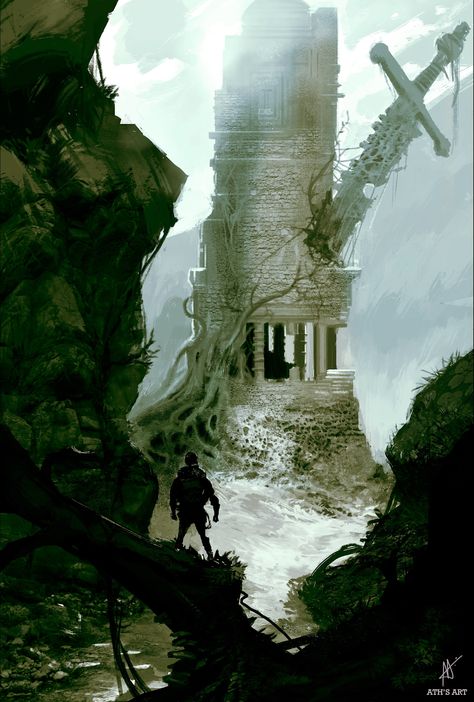 Adventure Fantasy Adventurer, Sunken City, Adventure World, Location Inspiration, Adventure Art, Medieval World, My Fantasy World, Fantasy Castle, Fantasy Story