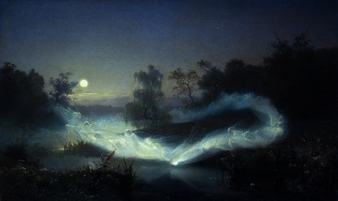 Dancing Fairies, 1866, by August Malmström Dancing Fairies, Historical Art, Ethereal Art, Detail Art, Classical Art, Art Plastique, Pretty Art, Dark Fantasy, Classic Art