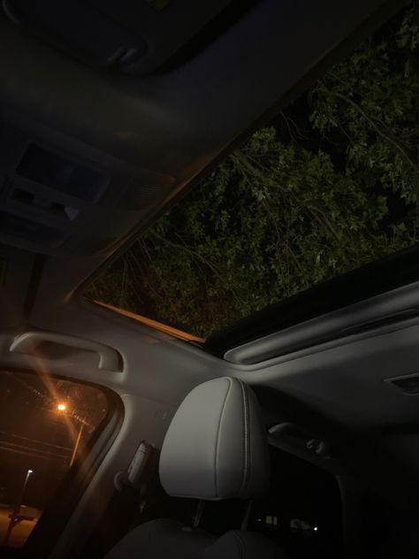 Sunroof Car Aesthetic Night, November Reset, Sunroof Car Aesthetic, Car With Sunroof, Sunroof Car, Inside Of The Car, Scorpio Car, Manifest Vision Board, A Big House