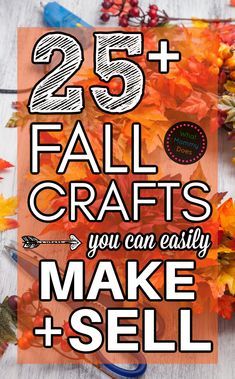 With cooler weather approaching, it's time to think of FALL CRAFTS TO SELL to make some extra money! You can make these from home! These creative fall crafts are easy, quick and inexpensive to make & will sell at a profit in the coming months. This list includes popular crafts like cute pumpkin wreaths, candles, wood crafts, wall decor and more to help you brainstorm ideas. Selling DIY crafts is a great way to make extra cash on the side. Fall Craft Fair Ideas To Make And Sell, Homemade Fall Crafts, Wooden Craft Projects Diy Ideas, Diy Gifts To Sell Extra Cash, Easy Fall Crafts To Make And Sell, Best Selling Craft Fair Items Diy Ideas, Fall Crafts Natural Materials, Diy Simple Fall Decor, Work Crafts Ideas