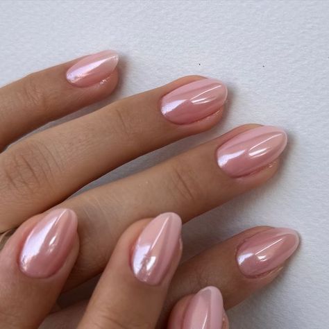 ALBA on Instagram: "CRYSTAL CHROME on different lighting… @blueskykosova 🧚‍♀️" Pearly Pink Chrome Nails, Satin Pink Nails, Nude Nail With Chrome, Hoco Nail Inspo Pink, Bubble Bath Pink Chrome Nails, Ballerina Pink Chrome Nails, Hocoming Nail Ideas, Pink Chrome Bow Nails, Light Crome Nails