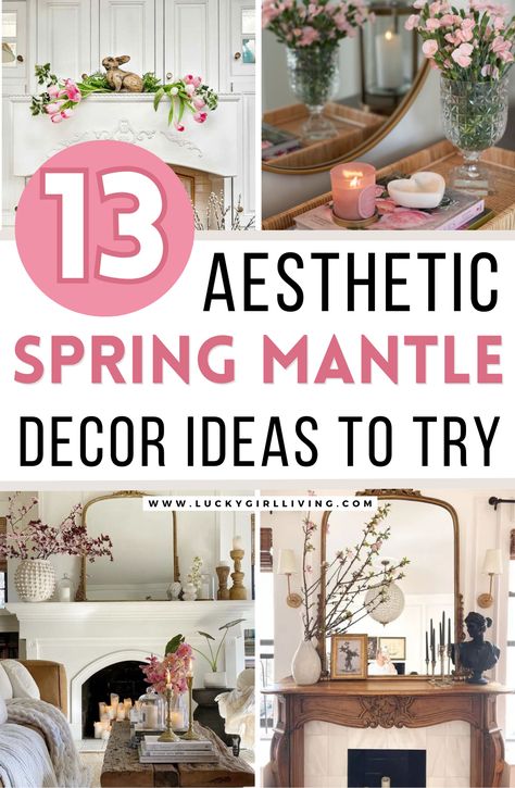 Spring has sprung and it’s the perfect time to refresh your space with spring mantel decor! We have spring mantel decor ideas for every style that will make your home feel ready for the season. If you don’t know where to start nature inspired elements and light or bright colors are great starting points for crafting spring mantel decor sure to revive your home for spring! Spring Decor 2024, Spring Apartment Decor, Spring Apartment, Spring Mantel Decor, Spring Home Decor Ideas, Decorate For Spring, Spring Mantel, Mantel Decor Ideas, Have Inspiration