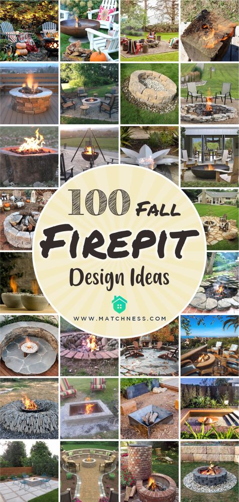 Fall Fire Pit, Paver Fire Pit, Fire Pit With Rocks, Outdoor Fire Pit Area, Fire Pit Wall, Contemporary Fire Pit, Brick Fire Pit, Outdoor Fire Pit Designs, Fire Pit Landscaping