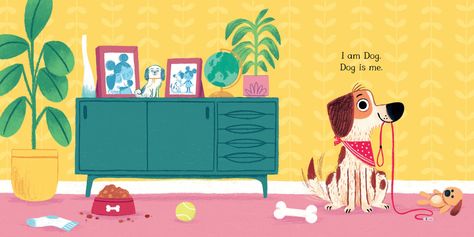 Chris Chatterton, Book Illustration Layout, Book Illustration Design, Dinosaur Cards, Happy Books, Boy Fishing, Picture Books Illustration, Childrens Books Illustrations, Dog Books