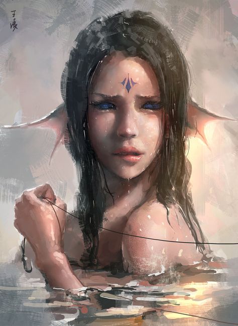 Heroic Fantasy, Mermaids And Mermen, Avicii, Arte Fantasy, Mermaid Art, Illustrations And Posters, Fantasy Creatures, Mythical Creatures, Amazing Art