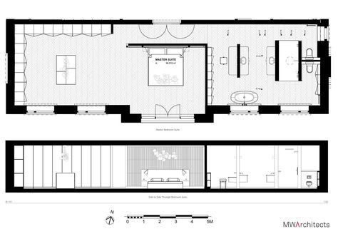 Luxury Bedroom Design Master Suite Plan, Master Suite Floor Plans, Master Suite Plans, Long Bedroom, Hampstead House, Masters Bedroom, 3 Bedroom Home Floor Plans, Master Suite Design, Bedroom Layout Design