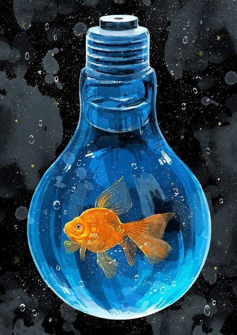 Interactive Pdf, Surealism Art, Fun Questions, Surrealism Painting, Arte Inspo, Colorful Fish, Surreal Art, 귀여운 동물, Goldfish