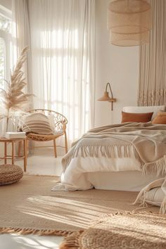 Cozy Bedroom Decor Ideas, Bedroom Storage Ideas, Cozy Bedroom Decor, Bedroom Decoration Ideas, Farmhouse Bedroom Ideas, Modern Boho Bedroom, Bedroom Hacks, Decor Ideas Bedroom, Boho Style Bedroom