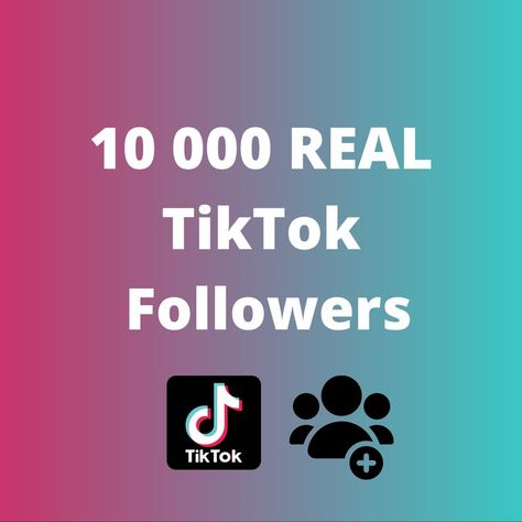 Grow your TikTok account with 10 000 Real followers. Safe and Guarantee 100k Followers Tiktok, Followers Tiktok, Real Tiktok, Grow Your Tiktok, Followers On Tiktok, Tiktok Followers, Free Followers, Tiktok Account, Social Media Services