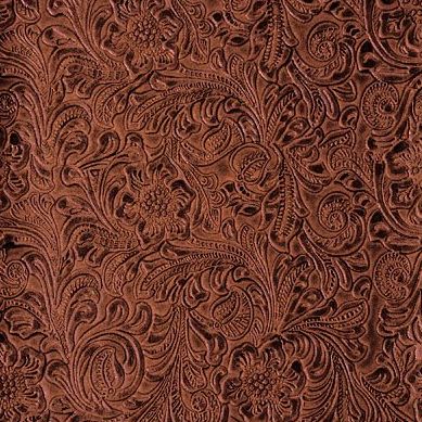 54'' Wide Faux Leather Fabric Tooled Floral Copper by The Yard (Fake Leather Upholstery ) - Walmart.com - Walmart.com Look Wallpaper, Western Crafts, Copper Design, Floral Upholstery, Kravet Fabrics, Leather Floral, Fabric Houses, Selling Furniture, Western Leather