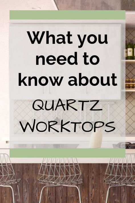 Looking for quartz worktop inspiration? Or maybe you're just wanted how they're made or the benefits of quartz worktops. My post has all the answers! #kitcheninspiration #quartzworktops Quartz For Kitchen, Quartz Worktop Kitchen, White Quartz Worktop, Kitchen Worktop Ideas, How To Clean Quartz, Orange Cleaner, Quartz Worktop, Wooden Worktops, Navy Blue Kitchen